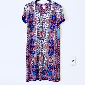 London Times short sleeve printed dress